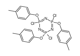 trichlorotris(p-methylphenoxy)cyclotriphosphazene Structure