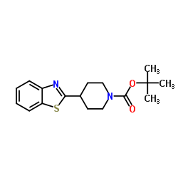 tert-Butyl 4-(benzo[d]thiazol-2-yl)piperidine-1-carboxylate Structure