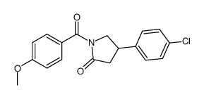 4-(4-Chlorophenyl)-1-(4-methoxybenzoyl)-2-pyrrolidinone picture