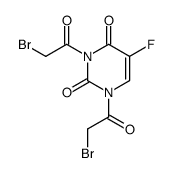 1,3-bis(2-bromoacetyl)-5-fluoropyrimidine-2,4-dione结构式