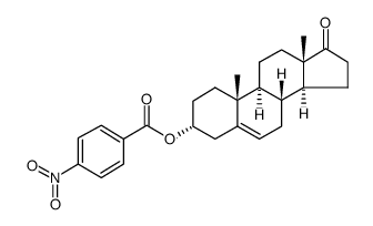 3α-(p-Nitrophenylcarbonyloxy)-androst-5-en-17-one Structure