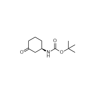 (R)-3-N-Bo环己酮胺结构式