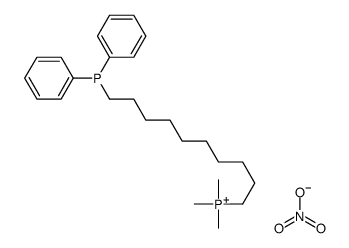 10-diphenylphosphanyldecyl(trimethyl)phosphanium,nitrate结构式