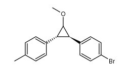 1-bromo-4-((1R,3R)-2-methoxy-3-(p-tolyl)cyclopropyl)benzene结构式