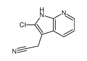 2-(2-chloro-1H-pyrrolo[2,3-b]pyridin-3-yl)acetonitrile Structure