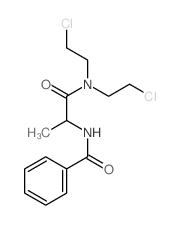 Benzamide,N-[2-[bis(2-chloroethyl)amino]-1-methyl-2-oxoethyl]- Structure