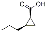 (1S,2R)-2-propylcyclopropanecarboxylic acid structure