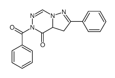 4-benzoyl-8-phenyl-1,3,4,9-tetrazabicyclo[4.3.0]nona-2,8-dien-5-one结构式