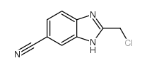 2-(氯甲基)-1H-苯并[d]咪唑-6-甲腈结构式