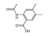 2-acetamido-4,5-dimethylbenzoic acid Structure