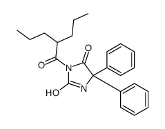 3-(2-Propylpentanoyl)-5,5-diphenylhydantoin结构式
