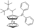 (R)-(-)-[(S)-2-(Diphenylphosphino(ferrocenyl]ethyldi-tert-butylphosphine picture