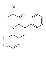 N-acetyl-alanyl-phenylalanyl chloroethyl ketone Structure