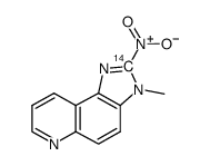 3-Methyl-2-nitro-3H-imidazo[4,5-F]quinoline-2-14C Structure