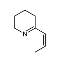 6-[(Z)-prop-1-enyl]-2,3,4,5-tetrahydropyridine结构式