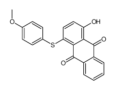 1-hydroxy-4-[(4-methoxyphenyl)thio]anthraquinone结构式