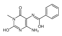 Benzamide,N-(4-amino-1,2,3,6-tetrahydro-1-methyl-2,6-dioxo-5-pyrimidinyl)-结构式