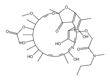 4-O-[2-(Methylpropylamino)-2-oxoethyl]rifamycin structure