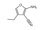 3-Furancarbonitrile,2-amino-4-ethyl-(9CI) structure