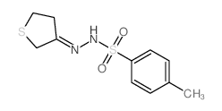 Benzenesulfonic acid,4-methyl-, 2-(dihydro-3(2H)-thienylidene)hydrazide结构式