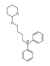 diphenyl[4-(tetrahydro-2H-pyran-2-yloxy)butyl]silane结构式