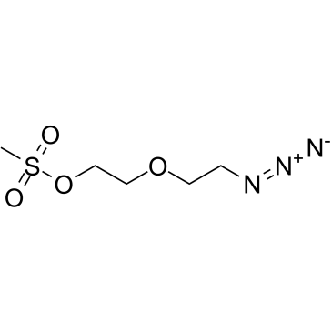 Azide-PEG2-Ms结构式