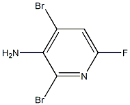 2,4-Dibromo-6-fluoro-pyridin-3-ylamine结构式