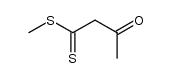 β-oxodithiobutyric acid methyl ester Structure