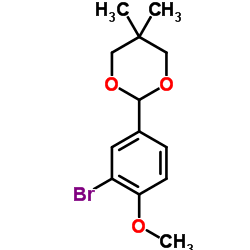 2-(3-Bromo-4-methoxyphenyl)-5,5-dimethyl-1,3-dioxane structure