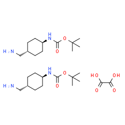 氨基甲酸,N-[反式-4-(氨基甲基)环己基]-,1,1-二甲基乙基酯1/2草酸图片