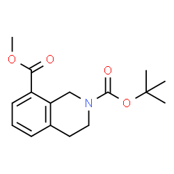 2-Tert-Butyl 8-Methyl 3,4-Dihydroisoquinoline-2,8(1H)-Dicarboxylate Structure