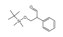 3-((tert-butyldimethylsilyl)oxy)-2-phenylpropanal Structure