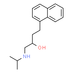 α-[(Isopropylamino)methyl]-1-naphthalene-1-propanol结构式