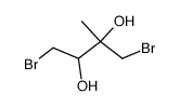 1,4-dibromo-2-methyl-butane-2,3-diol结构式