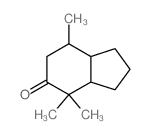4,4,7-trimethyl-2,3,3a,6,7,7a-hexahydro-1H-inden-5-one结构式