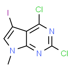 2,4-Dichloro-5-iodo-7-methyl-7H-pyrrolo[2,3-d]pyrimidine Structure