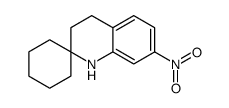 7'-nitro-3',4'-dihydro-1'H-spiro[cyclohexane-1,2'-quinoline]结构式