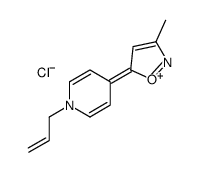 3-methyl-5-(1-prop-2-enylpyridin-1-ium-4-yl)-1,2-oxazole,chloride Structure