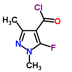 5-氟-1,3-二甲基-1H-吡唑-4-羰酰氯结构式