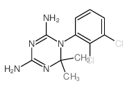 1-(2,3-dichlorophenyl)-6,6-dimethyl-1,3,5-triazine-2,4-diamine structure