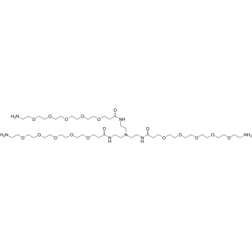 Tri(Amino-PEG5-amide)-amine TFA structure