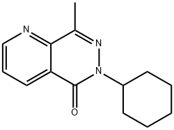 Pyrido[2,3-d]pyridazin-5(6H)-one, 6-cyclohexyl-8-methyl- Structure