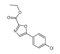 Ethyl 5-(4-chlorophenyl)oxazole-2-carboxylate结构式