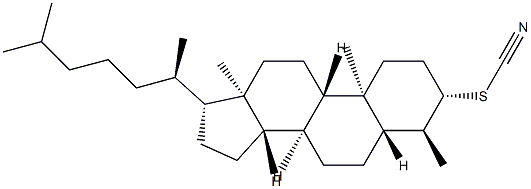 4α-Methyl-5α-cholestan-3β-yl thiocyanate structure