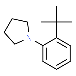 Pyrrolidine, 1-[2-(1,1-dimethylethyl)phenyl]-结构式