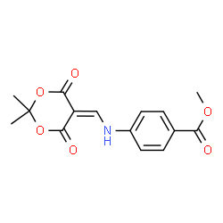 Methyl 4-((2,2-dimethyl-4,6-dioxo-1,3-dioxan-5-ylidene)Methylamino)benzoate结构式