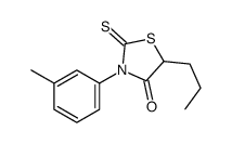 3-(3-methylphenyl)-5-propyl-2-sulfanylidene-1,3-thiazolidin-4-one Structure