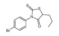 3-(4-bromophenyl)-5-propyl-2-sulfanylidene-1,3-thiazolidin-4-one Structure