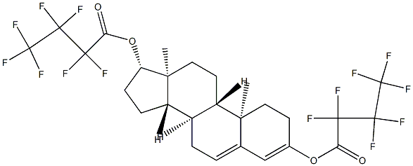 Androsta-3,5-diene-3,17β-diol bis(heptafluorobutyrate) structure