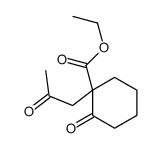 ethyl 2-oxo-1-(2-oxopropyl)cyclohexane-1-carboxylate Structure